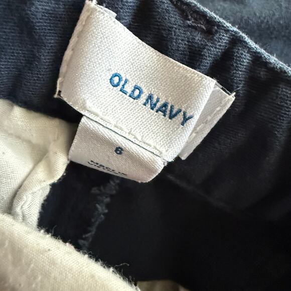 Old Navy Boys Blue Shorts Uniform Basic‎ Plain Adjustable Waist Size 6 - Picture 4 of 6